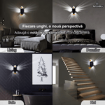 Casa si Gradina - Corpuri si surse de iluminat - Veioze si lampi - Lampi de veghe - Lampa de Perete 3D Vultur, Design modern, Telecomanda, Incarcare USB-C, Prindere Magnetica, ABS de Calitate, Silicon - Infinity.ro