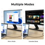 Laptop, Telefoane si Tablete - Telefoane mobile si accesorii - Accesorii Telefoane - Cabluri si adaptoare telefoane - Cablu USB C la HDMI LUVLU®, 8K@60Hz, 4K@240Hz, HDR, 3D, HDCP, 48Gbps, dublu impletit, compatibil thunderbolt 4,  1.8m - Infinity.ro