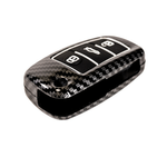 Auto si Moto - Electronice auto - Accesorii electronice auto - Husa protectie premium cheie Audi tip briceag compatibila A1, A3, A4, A6, A8, Q3, Q5, Q7, TT, Allroad, aspect carbon - Infinity.ro