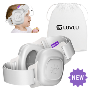 Casti antifonice bebelusi si copii LUVLU®, 3-48 luni, Certificate CE & ANSI, Anulare Zgomot 25dB, protectie fonica bebe