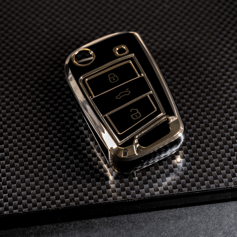 Auto si Moto - Electronice auto - Accesorii electronice auto - Husa de protectie pentru cheie Volkswagen, Octavia, Seat compatibila cu Golf 7, Touran, Tiguan, Arteon, Polo, Fabia - Infinity.ro