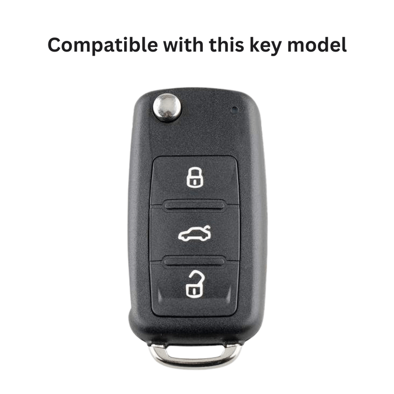 Auto si Moto - Electronice auto - Accesorii electronice auto - Husa de protectie pentru cheie tip briceag, compatibila cu Volkswagen Polo, Golf, Passat, Beetle, Caddy, Transporter - Infinity.ro