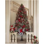 Casa si Gradina - Decoratiuni - Decoratiuni de sezon - Decoratiune funda pentru brad din catifea, 38x27 cm, bordeaux - Infinity.ro