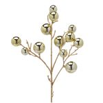 Casa si Gradina - Decoratiuni - Decoratiuni de sezon - Decoratiune brad ramura cu mix de bile, 53 cm, auriu - Infinity.ro