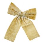 Casa si Gradina - Decoratiuni - Decoratiuni de sezon - Decoratiune funda pentru brad din catifea cu prindere clips, 13 cm, ivoire - Infinity.ro