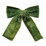 Casa si Gradina - Decoratiuni - Decoratiuni de sezon - Decoratiune funda pentru brad din catifea cu prindere clips, 13 cm, verde - Infinity.ro