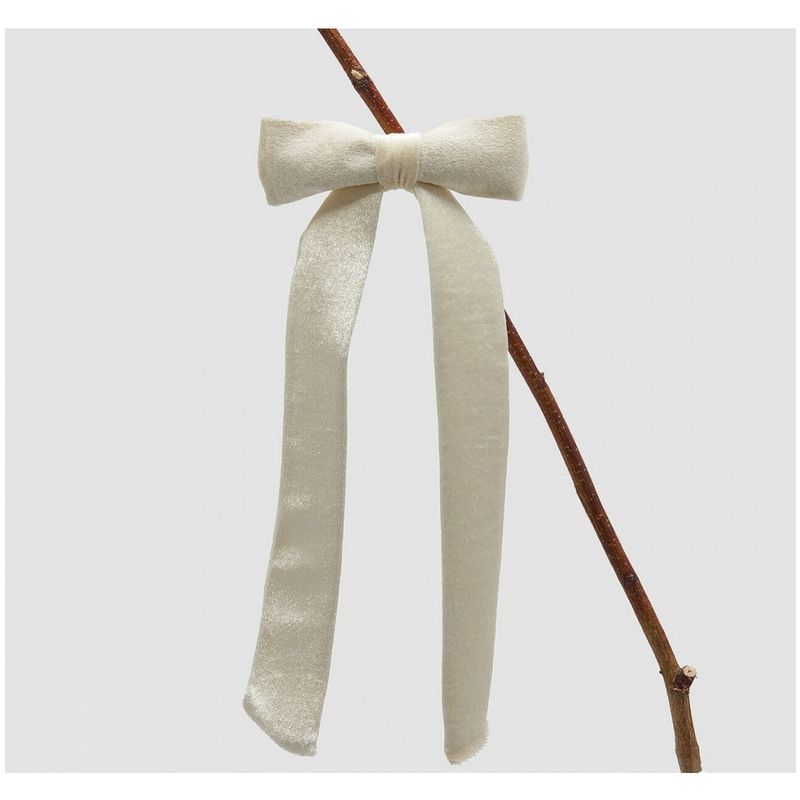 Casa si Gradina - Decoratiuni - Decoratiuni de sezon - Decoratiune funda pentru brad din catifea, 30x13 cm, ivoire - Infinity.ro