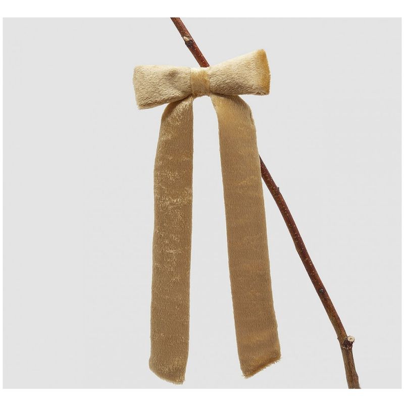 Casa si Gradina - Decoratiuni - Decoratiuni de sezon - Decoratiune funda pentru brad din catifea, 30x13 cm, auriu - Infinity.ro