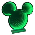 Casa si Gradina - Decoratiuni - Decoratiuni de sezon - Decoratiune luminoasa Mickey Mouse, Infinity Light, pentru interior, 40 cm, verde - Infinity.ro