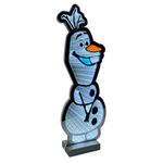 Casa si Gradina - Decoratiuni - Decoratiuni de sezon - Decoratiune luminoasa Olaf Frozen, Infinity Light, pentru interior, 40 cm, albastru - Infinity.ro