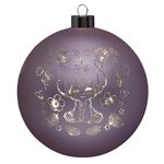 Casa si Gradina - Decoratiuni - Decoratiuni de sezon - Glob decorativ cu LED-uri Stitch, Disney, 15 cm, sticla, mov - Infinity.ro