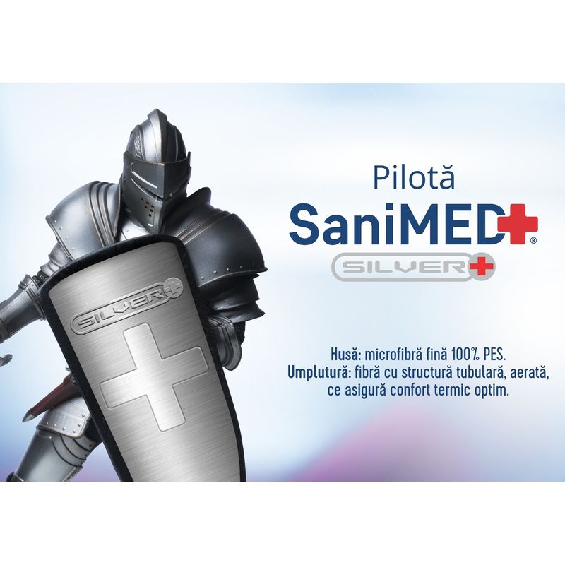 Casa si Gradina - Textile si covoare - Perne si pilote - Pilote - Pilota Alcam, SaniMed® 140x200 cm, microfibra matlasata hipoalergenica, 250g/mp umplutura cu tratament SILVERPLUS® - Infinity.ro