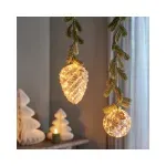 Casa si Gradina - Decoratiuni - Decoratiuni de sezon - Glob decorativ cu 30 microled, diametru 14 cm, lumina alb cald, sticla, verde - Infinity.ro