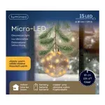 Casa si Gradina - Decoratiuni - Decoratiuni de sezon - Glob decorativ cu 30 microled, diametru 14 cm, lumina alb cald, sticla, verde - Infinity.ro