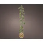 Casa si Gradina - Decoratiuni - Decoratiuni de sezon - Glob decorativ cu 15 microled, diametru 10 cm, lumina alb cald, sticla, verde - Infinity.ro