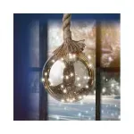 Casa si Gradina - Decoratiuni - Decoratiuni de sezon - Glob decorativ Lumineo cu 30 microled, diametru 14 cm, lumina alb cald, sticla - Infinity.ro