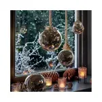 Casa si Gradina - Decoratiuni - Decoratiuni de sezon - Glob decorativ Lumineo cu 30 microled, diametru 14 cm, lumina alb cald, sticla - Infinity.ro