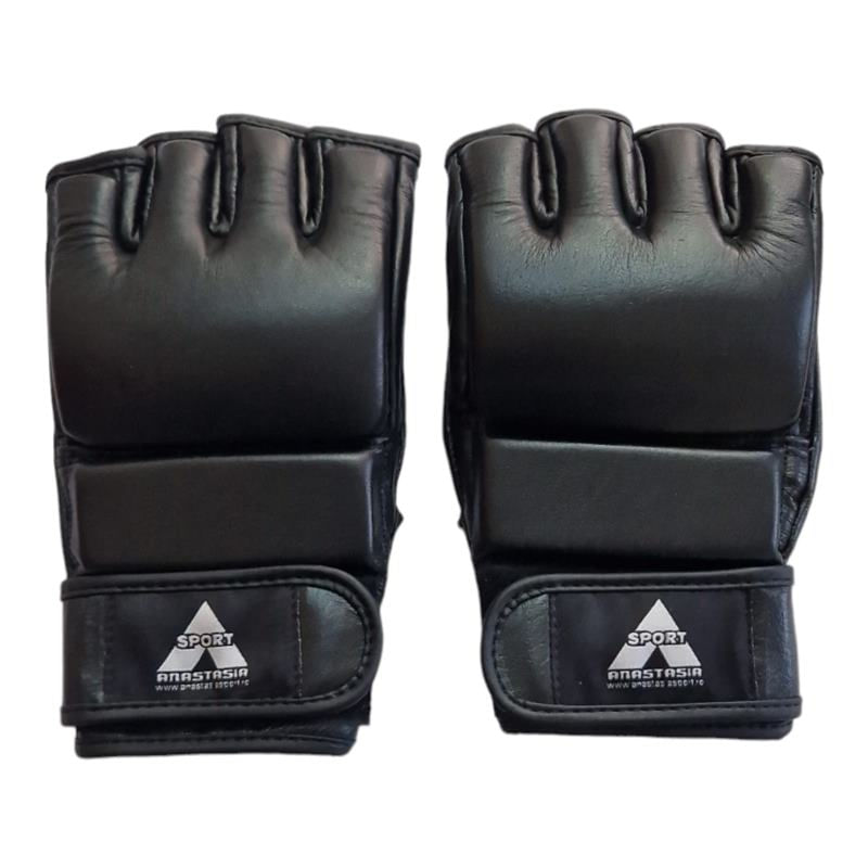 Sport si Outdoor - Echipament Sportiv - Accesorii echipament sportiv - Manusi sport - Manusi MMA Anastasia Sport piele naturala neagra, antrenament, marime XL - Infinity.ro