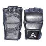 Sport si Outdoor - Echipament Sportiv - Accesorii echipament sportiv - Manusi sport - Manusi MMA Anastasia Sport piele naturala neagra, antrenament, marime XL - Infinity.ro