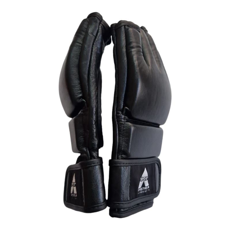 Sport si Outdoor - Echipament Sportiv - Accesorii echipament sportiv - Manusi sport - Manusi MMA Anastasia Sport piele naturala neagra, antrenament, marime XL - Infinity.ro