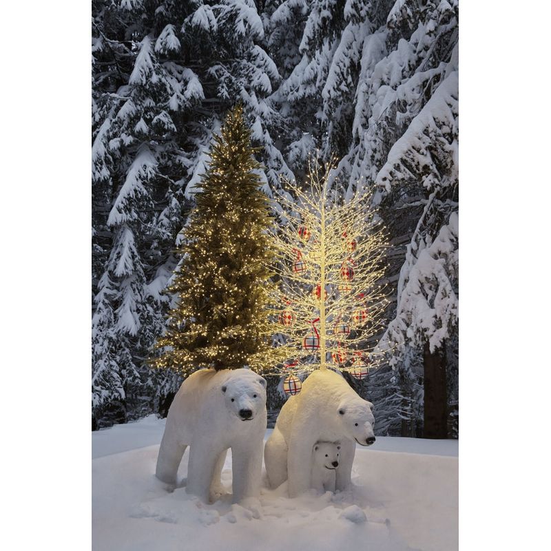 Casa si Gradina - Decoratiuni - Decoratiuni de sezon - Copac decorativ Faggio, 2000 LED, 180 cm, IP44, alb - Infinity.ro