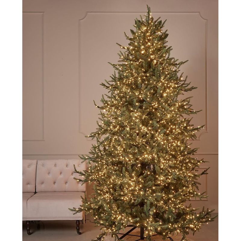 Casa si Gradina - Decoratiuni - Decoratiuni de sezon - Brad artificial Pino Luxury cu lumini si telecomanda, 300 cm, 7000 LED uri, PE, verde - Infinity.ro