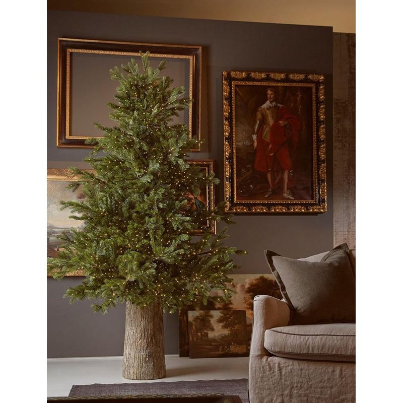 Casa si Gradina - Decoratiuni - Decoratiuni de sezon - Brad artificial Pino Luxury cu lumini si telecomanda, 300 cm, 7000 LED uri, PE, verde - Infinity.ro