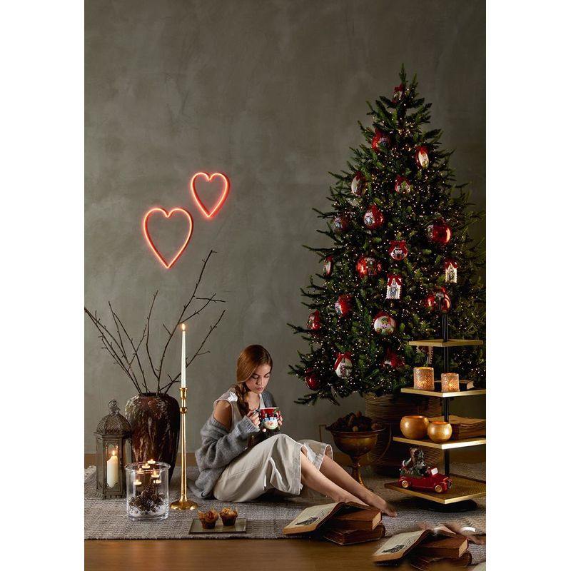 Casa si Gradina - Decoratiuni - Decoratiuni de sezon - Brad artificial Pino Luxury cu lumini si telecomanda, 300 cm, 7000 LED uri, PE, verde - Infinity.ro