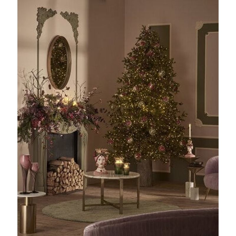 Casa si Gradina - Decoratiuni - Decoratiuni de sezon - Brad artificial Pino Luxury cu lumini si telecomanda, 180 cm, 3000 LED uri, PE, verde - Infinity.ro