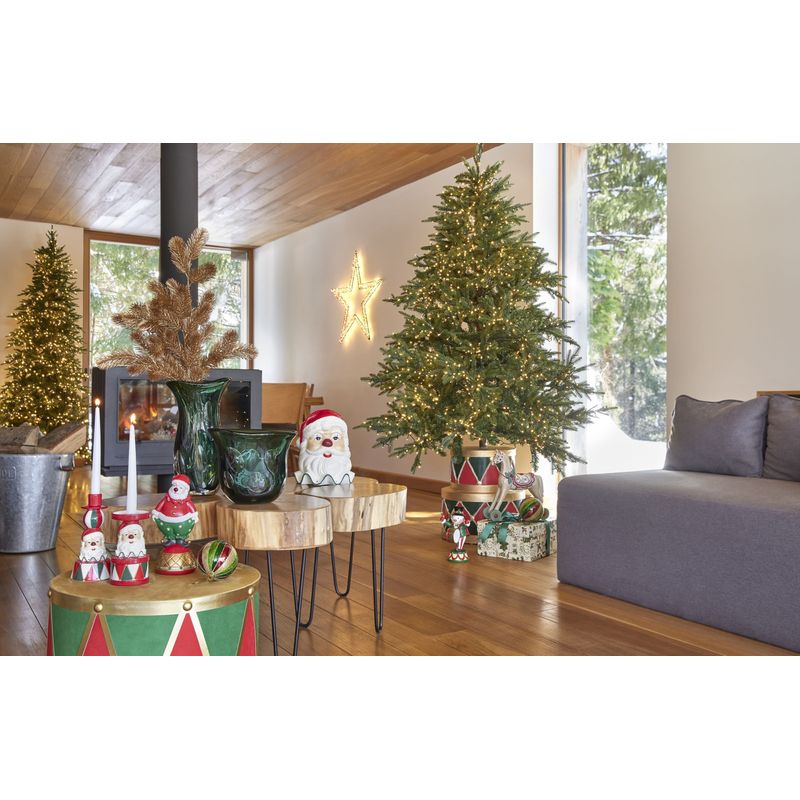 Casa si Gradina - Decoratiuni - Decoratiuni de sezon - Brad artificial Pino Luxury cu lumini si telecomanda, 180 cm, 3000 LED uri, PE, verde - Infinity.ro