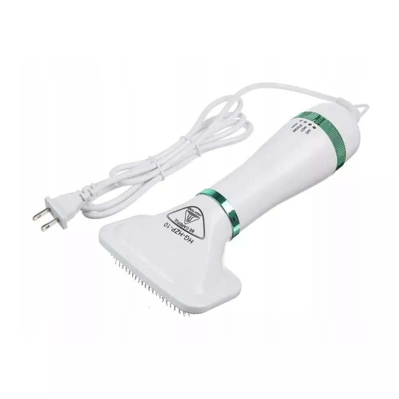 Petshop - Ingrijire si Igiena - Aparate de ingrijire - Perie electrica cu uscator pentru animale de companie, Gonga® Alb - Infinity.ro