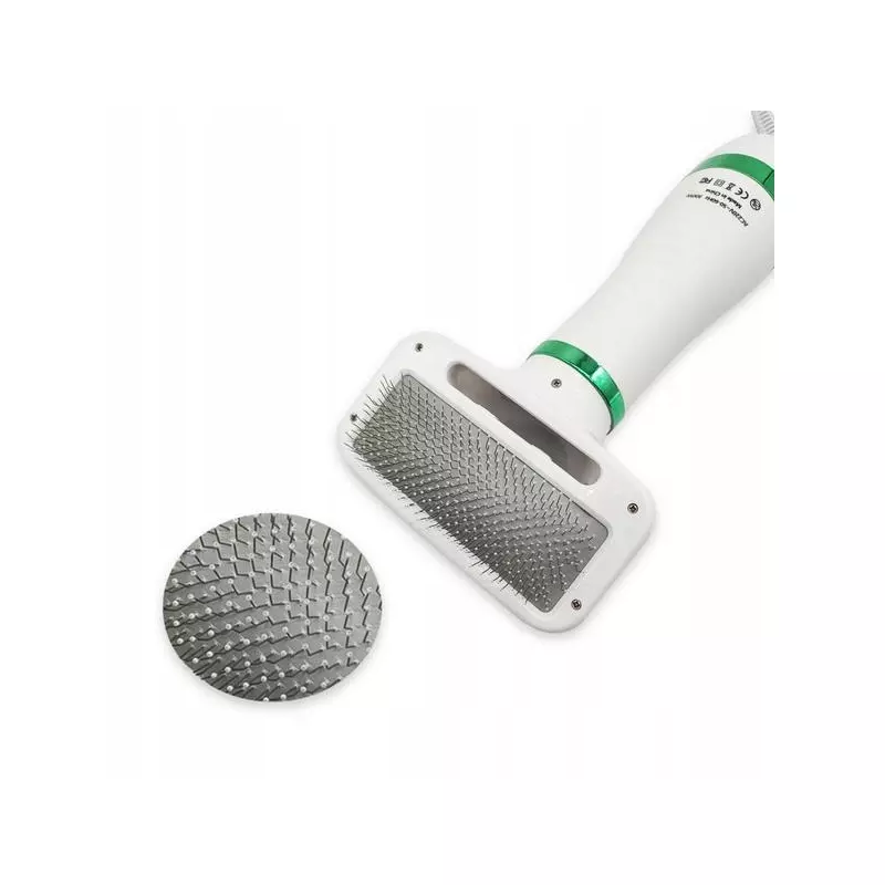 Petshop - Ingrijire si Igiena - Aparate de ingrijire - Perie electrica cu uscator pentru animale de companie, Gonga® Alb - Infinity.ro