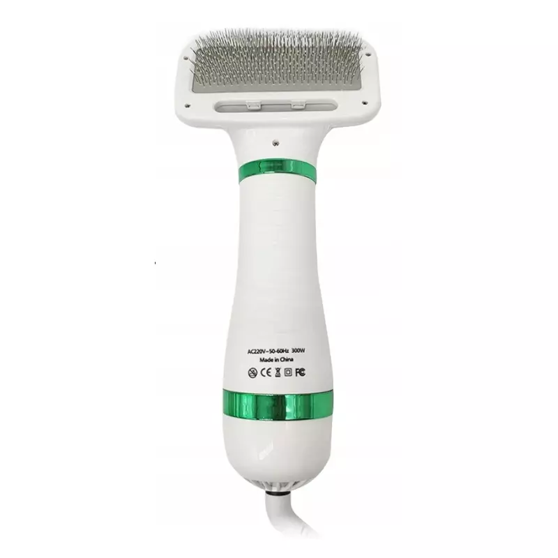 Petshop - Ingrijire si Igiena - Aparate de ingrijire - Perie electrica cu uscator pentru animale de companie, Gonga® Alb - Infinity.ro