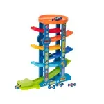 Jucarii, Copii si Bebe - Jucarii si jocuri - Vehicule si jucarii cu telecomanda - Masinute - Pista pentru masinute pe 7 nivele, multicolor,Gonga® Multicolor - Infinity.ro