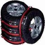 Auto si Moto - Anvelope si jante - Accesorii roti - Huse si suporti roti - Set 4 huse pentru roti cu dimensiuni intre 17" - 22", Gonga® Negru - Infinity.ro