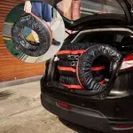 Auto si Moto - Anvelope si jante - Accesorii roti - Huse si suporti roti - Set 4 huse pentru roti cu dimensiuni intre 17" - 22", Gonga® Negru - Infinity.ro