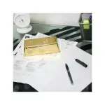 Casa si Gradina - Decoratiuni - Obiecte decorative - Accesorii decorative - Opritor de usa in forma de lingou de aur, 1000 g, Gonga® Auriu - Infinity.ro