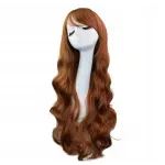 Casa si Gradina - Decoratiuni - Decoratiuni petrecere - Masti si costume carnaval - Peruca Par Lung Ondulat, Castaniu, 70cm, Gonga® Maro - Infinity.ro