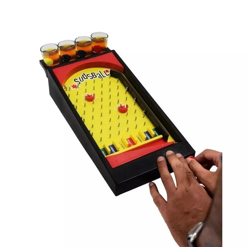 Casa si Gradina - Decoratiuni - Decoratiuni petrecere - Accesorii pentru petrecere - Joc Pinball cu pahare pentru shoturi, Gonga® Galben - Infinity.ro