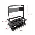 Casa si Gradina - Decoratiuni - Decoratiuni petrecere - Accesorii pentru petrecere - Suport din plastic pentru transportul sticlelor, Gonga® Negru - Infinity.ro