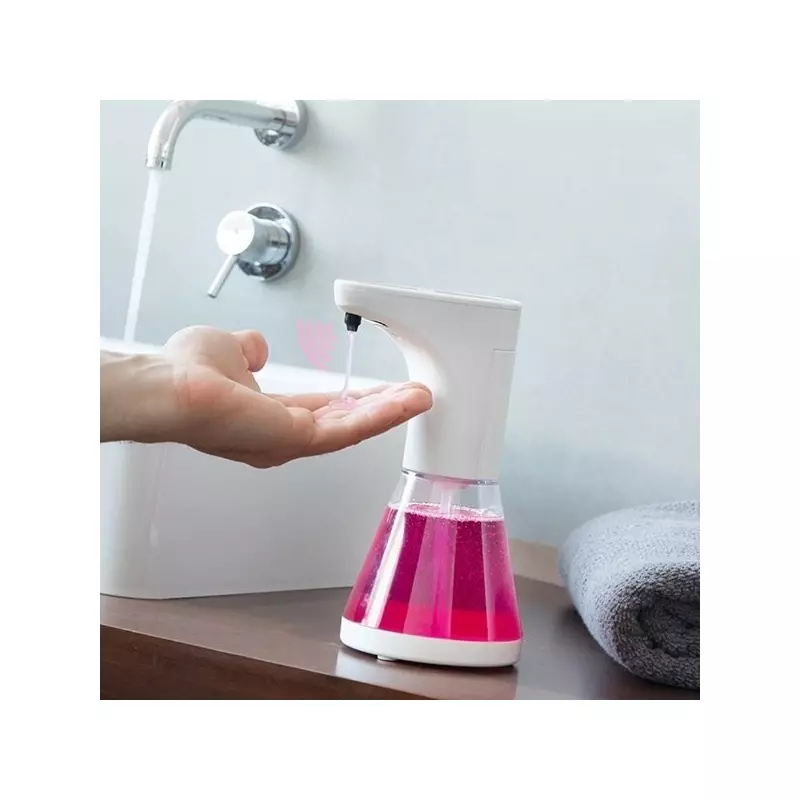 Casa si Gradina - Sanitare - Suporturi si accesorii baie - Dispensere - Dispenser automat non-contact pentru sapun lichid, 520 ml, Gonga® Transparent - Infinity.ro