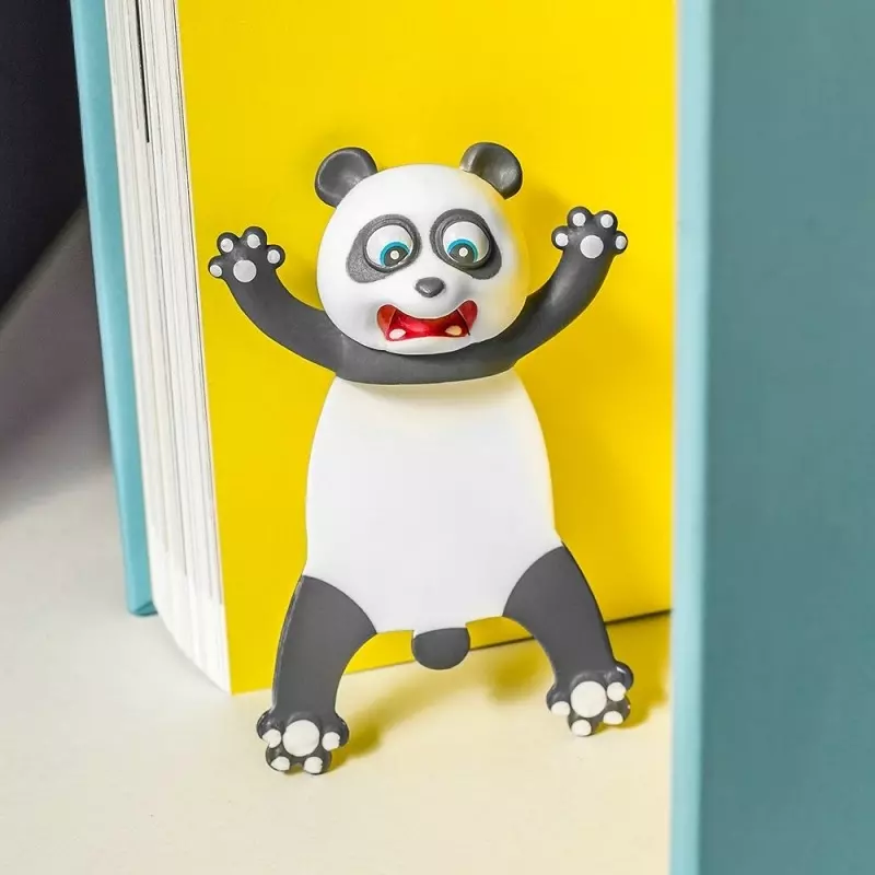 Carti si Birotica - Carti - Accesorii pentru cititori - Semn de carte, model 3D, Gonga® Alb/Negru - Infinity.ro