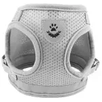 Petshop - Accesorii petshop - Zgarzi, lese si hamuri - Hamuri - Ham cu lesa de 1,2 m pentru caini si pisici, marime S, Gonga® Gri - Infinity.ro