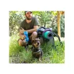 Petshop - Accesorii petshop - Castroane si adapatori - Sticla portabila pentru hrana si apa, 300 ml, Gonga® Albastru - Infinity.ro