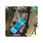 Petshop - Accesorii petshop - Castroane si adapatori - Sticla portabila pentru hrana si apa, 300 ml, Gonga® Albastru - Infinity.ro