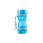 Petshop - Accesorii petshop - Castroane si adapatori - Sticla portabila pentru hrana si apa, 300 ml, Gonga® Albastru - Infinity.ro