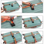 Sport si Outdoor - Articole de voiaj - Accesorii articole de voiaj - Centura de siguranta pentru bagaje, 190cm x 5cm, Gonga® Galben - Infinity.ro