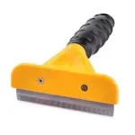 Petshop - Ingrijire si Igiena - Aparate de ingrijire - Alte aparate ingrijire animale - Perie pentru caini si pisici, 10 cm, Gonga® Galben/Negru - Infinity.ro