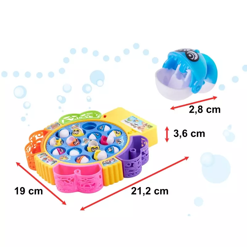 Jucarii, Copii si Bebe - Jucarii si jocuri - Jucarii & jocuri educative - Jocuri si jucarii educative - Joc interactiv Prinde Pestele, 15 pesti, multicolor Multicolor - Infinity.ro