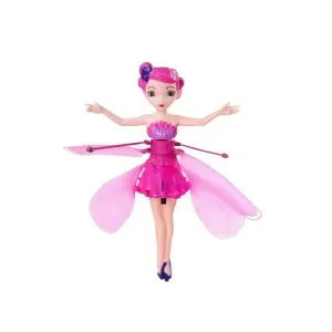 Papusa zana zburatoare, cu senzor pentru coordonarea miscarilor, Gonga® Roz